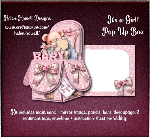 Its a Girl - Pop Up Box