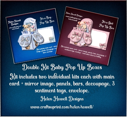 Its a Girl/ Boy - Pop Up Box - Double Kit