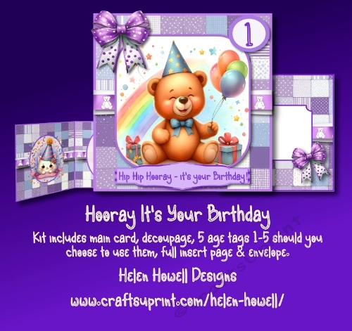 Hooray its your Birthday Age 1-5