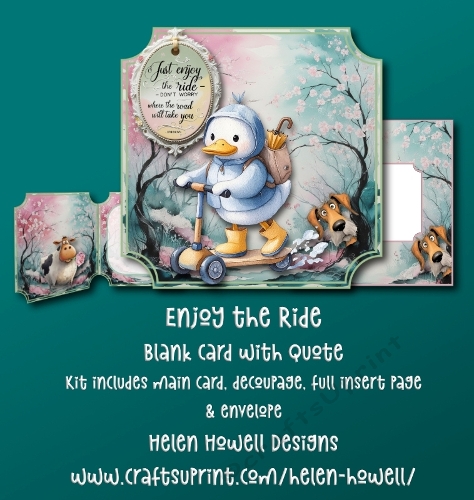 Enjoy the Ride - Blank Card with Quote