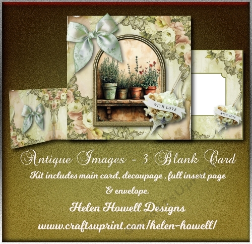 Antique Images 3 - Blank Card