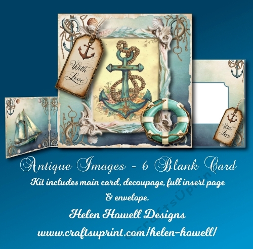 Antique Images 6 - Blank Card