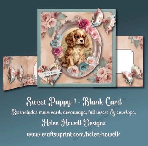 Sweet Puppy  1- Blank Card
