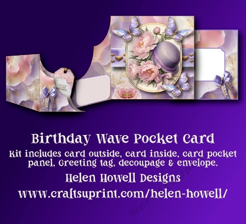 Birthday Wave Pocket Card