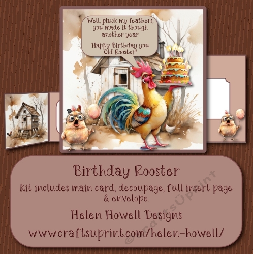 Birthday Rooster - Male Card