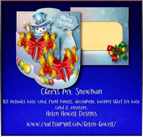 Cheers Mr. Snowman - Bendy Card