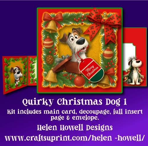 Quirky Christmas Dog 1