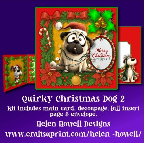 Quirky Christmas Dog 2