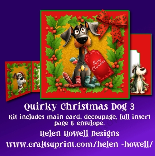 Quirky Christmas Dog 3