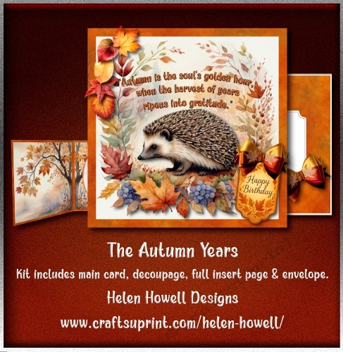 The Autumn Years - Unisex Card with Quote 