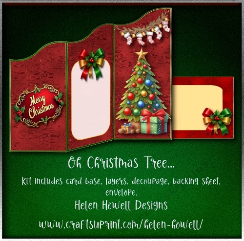 Oh Christmas Tree - Tri-Fold Wave Card