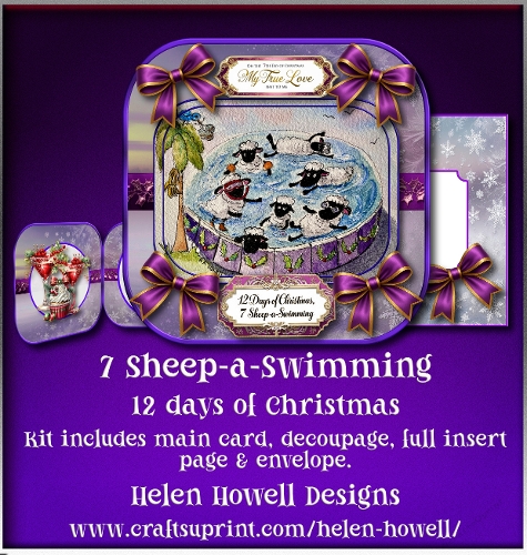7 Sheep-a-swimming - 12 days of Christmas