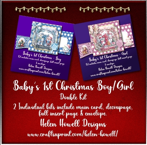 Babys 1st Christmas - Girl/Boy Double Kit 