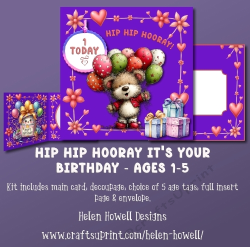 Hip Hip Hooray Its your Birthday - Ages 1-5