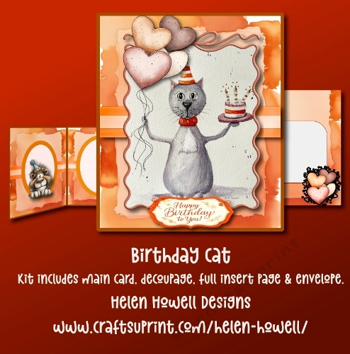 Birthday Cat - Unisex Card 