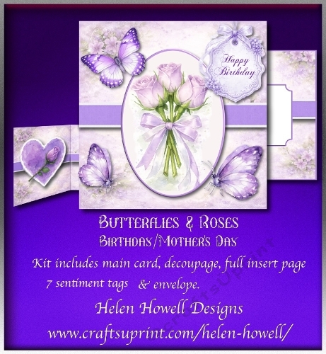 Butterflies & Roses Birthday/Mothers Day 