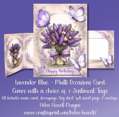 Lavender Blue - Multi-Occasions Card  