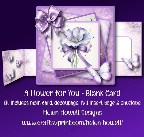 A Flower for you - Blank Card