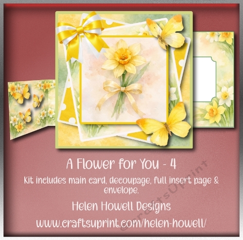 A Flower for you 4 - Blank Card