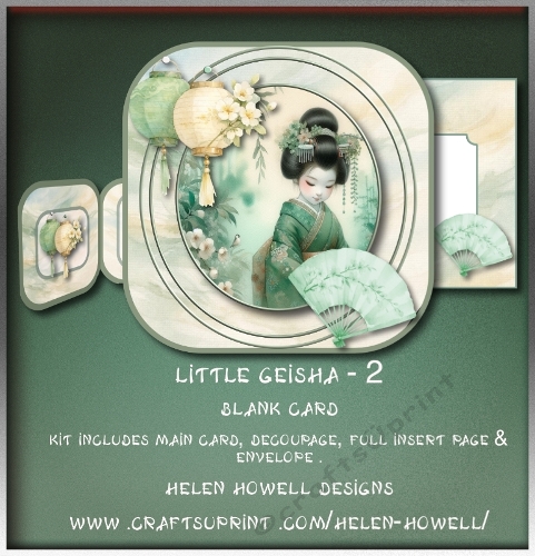 Little Geisha 2 - Blank Card