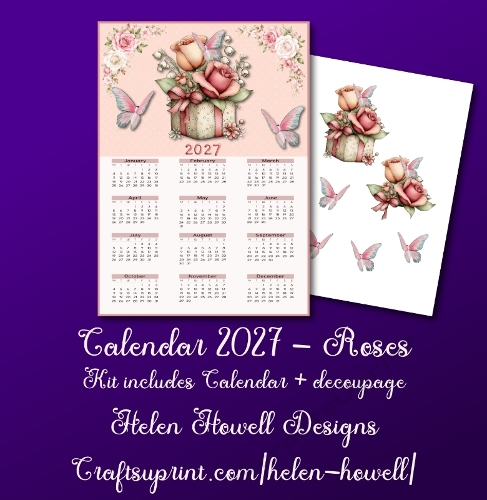 Calendar 2027 - Roses