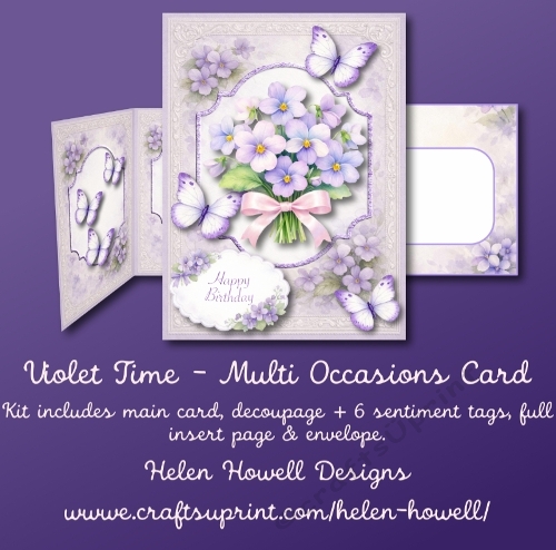 Violet Time - Multi Occasions Card