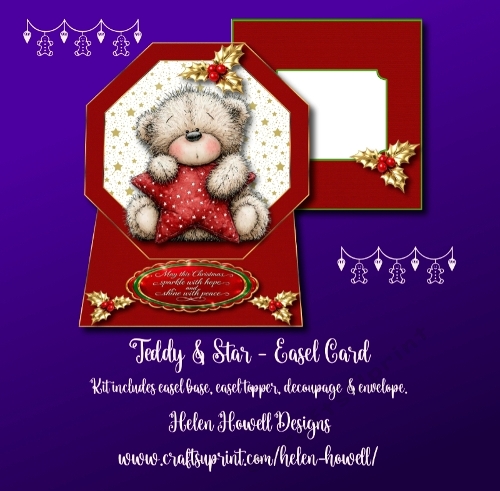 Teddy & Star Easel Card