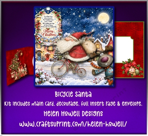 Bicycle Santa