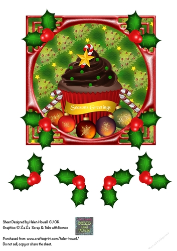 Chocolate Cupcake Christmas