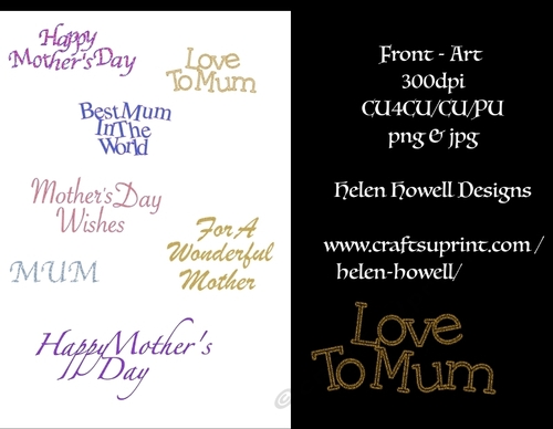 Font- Art Mothers Day