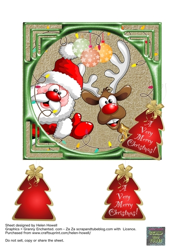 Ho Ho Its Christmas Rudolph