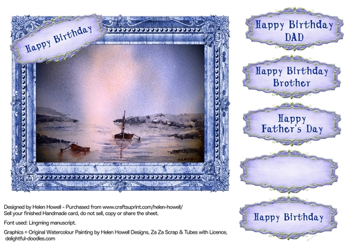 Boats 4 - Birthday/Fathers Day