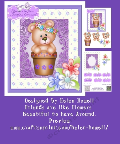 Friends are like Flowers - Various Occasions Card