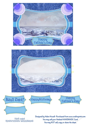 Seascape - Fathers Day/ Birthday