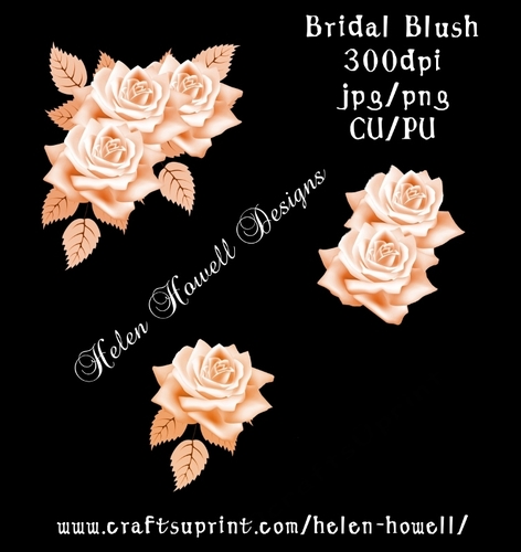 Bridal Blush Roses - Decoupage Kit
