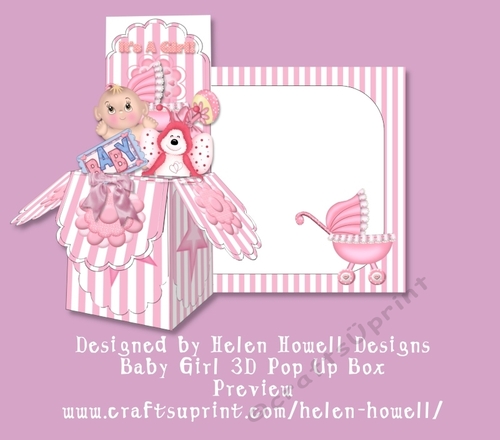 Baby Girl Pop Up Box