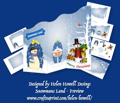 Snowmans Land - Wavy Tri Fold