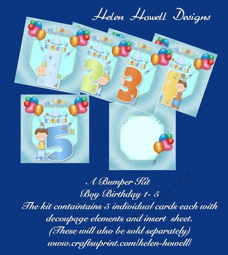 Boy Birthday 1-5 Bumper Kit.