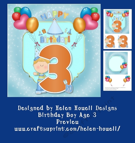 Birthday Boy Age 3