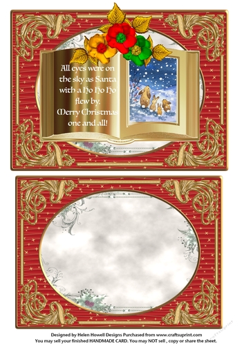 Christmas Bunnies Topper