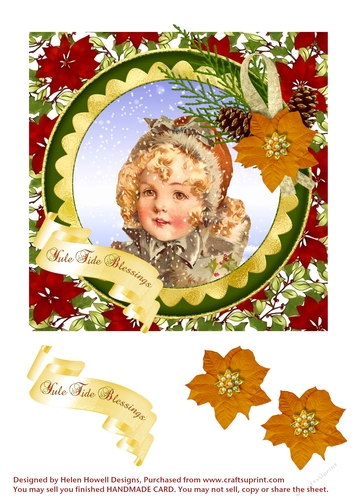 Christmas Girl - Vintage Topper