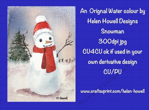 Snowman Watercolour