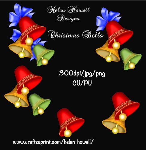 Christmas Bells Decoupage