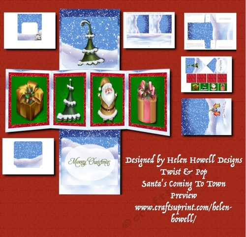 Twist & Pop Santas Coming To Town