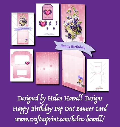 Happy Birthday Pop Out Banner Card