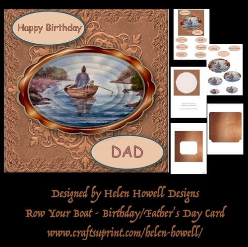 Row Your Boat - Birthday/Fathers Day Card