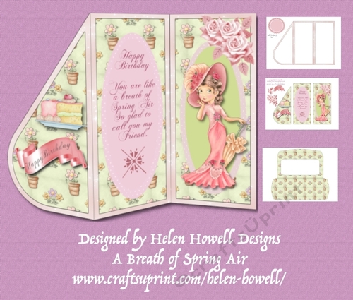 Breath of Spring Air Tear Drop Card