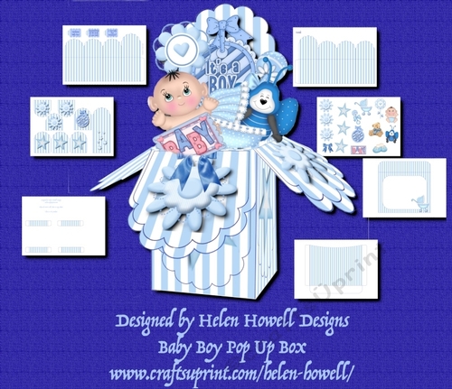 Baby Boy Pop Up Box