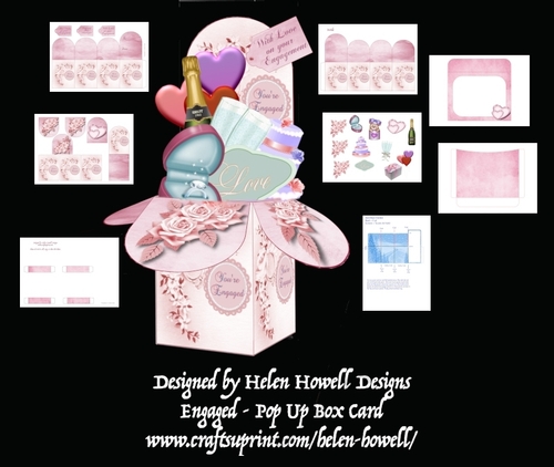 Engaged - Pop Up Box Card