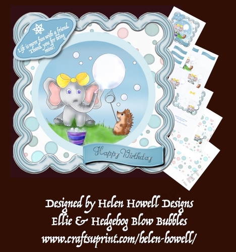 Ellie and Hedgehog Blow Bubbles